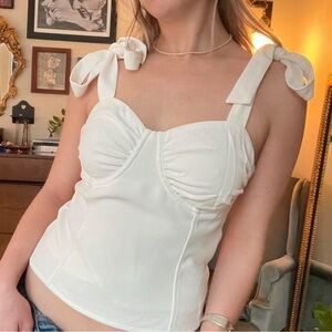 White Corset Top